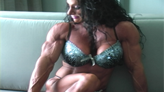 Debbie Bramwell is an all time great Female Bodybuilder and I was lucky enough to record this posing session with her the day of one of her last FBB competitions. She is in unreal shape her, her vascularity and just the shredded sinews that she has on display are breathtaking.
Her arms just massive, beefy, bulging, biceps that Conan would be proud of.
This video is over 28 minutes of posing. Lots of flexing and muscle control in this video. Pec Flexing, most muscular, she hits all the shots and even shows off her legs at the end.
FBB's don't get any better than Debbie and you're going to enjoy this posing video of her.