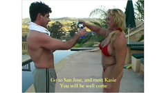 This video is supposed to be a competitive one. The problem is that Steve, despite being 160 lb, doesn’t have the strength to challenge seriously muscular Kasie. He tries, but that’s not enough. Each attempt he does to get the upper hand, ends up badly for him: crushed by awful scissors (you have just to see Kasie’s legs),figures-fours, painful armlocks...he experiments with the full range of female strength and domination.